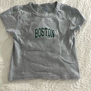 Brandy Melville Gray Boston Tee